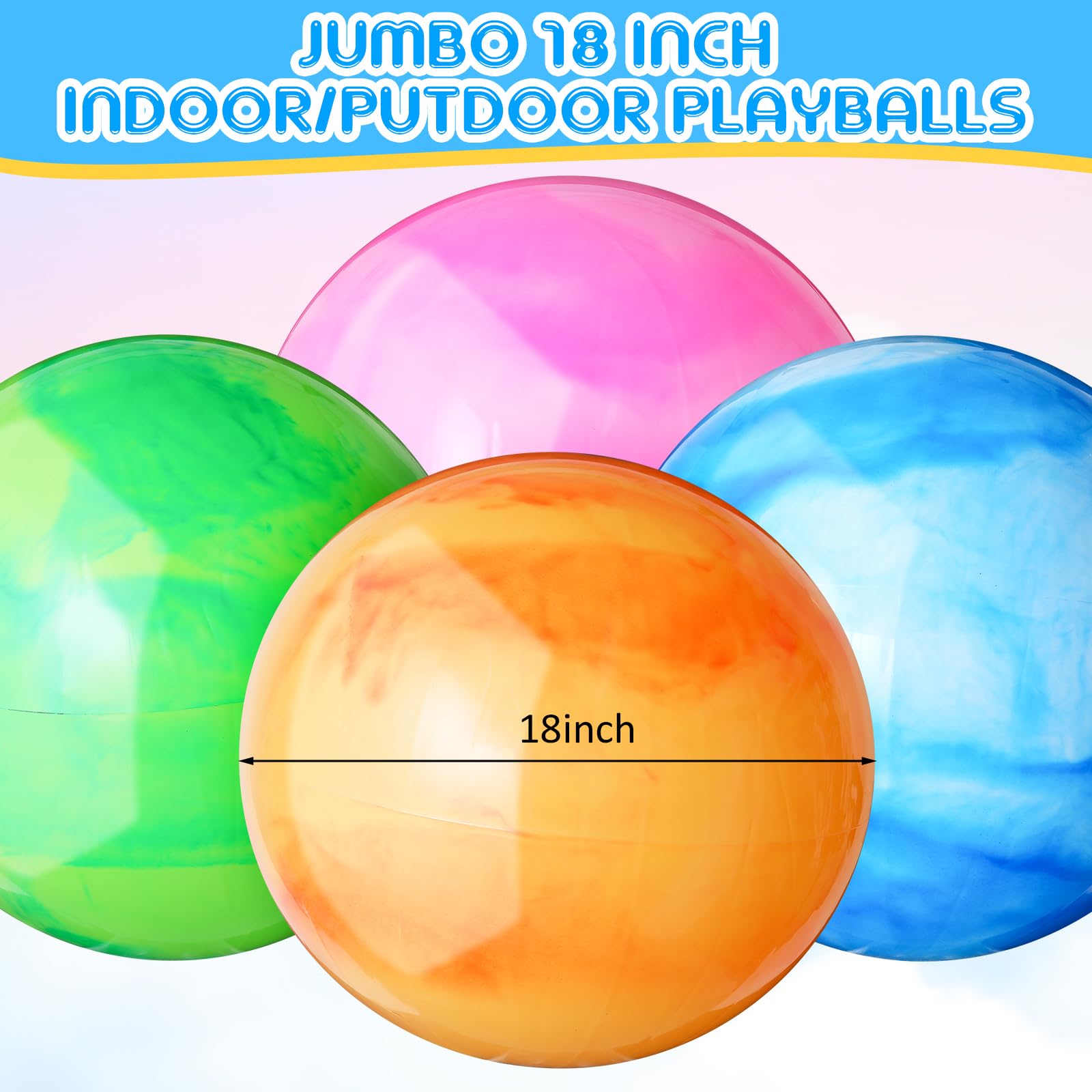 Amazon.co.jp: Chumia 18インチ 楽しい弾むボール 5個 ゴム製 空気注入